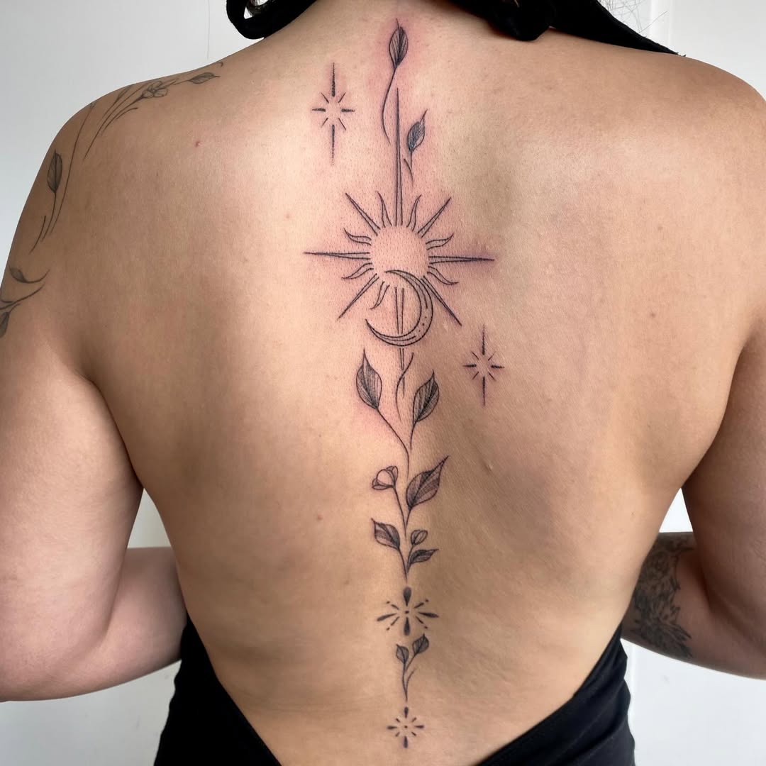 Tattoo — Een fijn rugstuk toegevoegd aan de collectie voor @honglin_stoffels #tattoo #tat